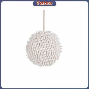 Talao Hanging Hand Towel Chenille Wipe Hands Towels Ball Quick Drying Absorbent Towel Kitchen Towels