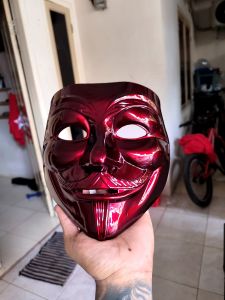 CAT BUNGLON MOON LIGHT RED BLACK MERAH TAPI HITAM SUPER COLOURS 1KG/1000MLGRATIS WARNA DASAR