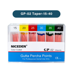 1Box Dental Filling Materials Taper 02 04 06 GP Absorbent Paper Point PP Dental Gutta Percha Points