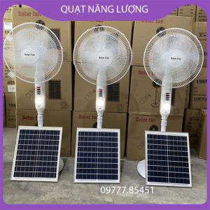 Quạt năng lượng mặt trời 198 - Không lo mất điện ngày hè oi bức