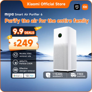 New Xiaomi Mijia Smart Air Purifier 6 | 5 Sensors 5 Purification Stages Bacteria Removal Noise Reduction Odour & Second-hand Smoke Removal