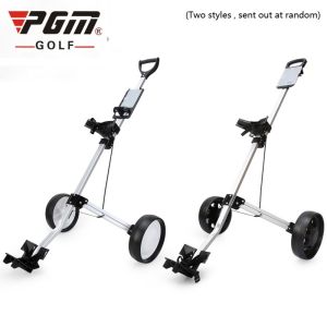 PGM Golf Push Carts 2 Wheels Pull Carts Aluminum Alloy Foldable Golf Trolley
