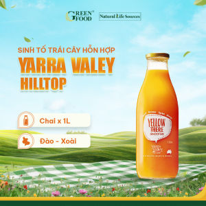Sinh Tố Trái Cây Yarra Valley Hilltop vị Chuối Xoài - Chai thủy tinh 1L - Ép Trái Cây Tươi không thêm Đường Không Chất Bảo Quản Nhập Khẩu Từ Úc