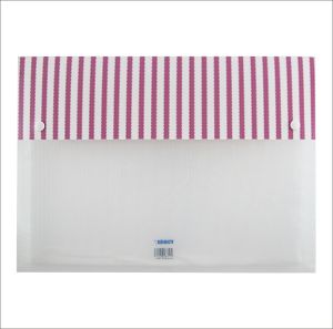 Carry File 3 CM TOMEX F4 (Folio) Map Dokumen 2 Kancing Carry File Box Motif STRIPE