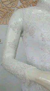 set kebaya akad nikah + longtorso dan rok