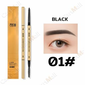 Natural Waterproof Lasting Eyebrow Pencil with Brush Double Heads Eyebrow Pencil