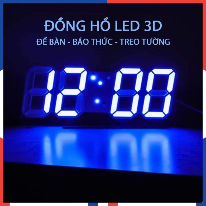 Đồng Hồ Led 3D USA Chính Hãng Đồng Hồ Led Để Bàn Trang Trí Treo ...