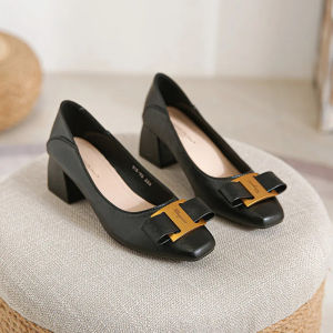 Woman Summer Lolita Casual Square Toe Red Green Soft Soled Mary Janes Metal Buckle Elegant Flats Female Cute Low Heeled Shoes 4