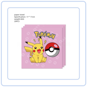 【Pure Care】 Pokemon Party Supplies / Pokemon Theme Party Decoration / Event Kit / Birthday Ornament