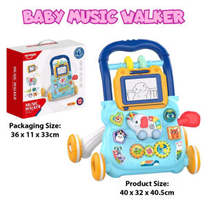 Musical Baby Walker Playgym Piano Activity Box Sensory Kids Cube Rotating Track Ball Baby Educational Toys *Ready Stock*