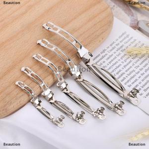 [COD] Beaution 10Pcs Spring Hair Clips Base Blank Automatic Barrette Handmade Bow Hairpin DIY Jewelry Making Accessories