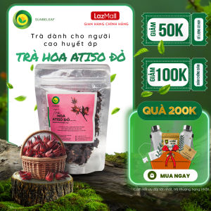 Trà Hoa Atiso Đỏ dành cho người bị cao huyết áp trà thảo mộc Sunbeleaf túi zip 100g