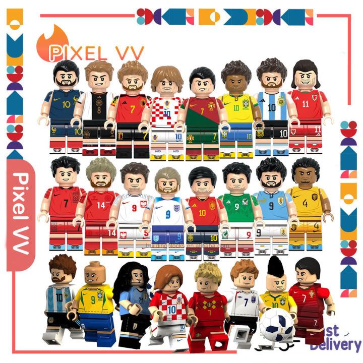 Minifigures Lego Fifa World Cup Soccer Player Minifigures Model - Main Image