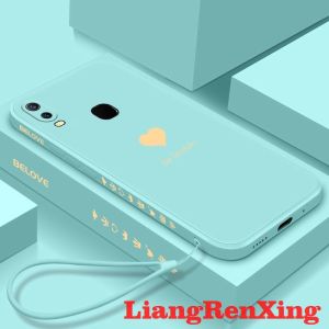 เคส VIVO Y11 เคสโทรศัพท์นิ่มซิลิโคนเหลวป้องกันเคสกันกระแทกมือถือเรียบดีไซน์ใหม่มีความสุขสำหรับความรัก FOR LOVE YTAX01