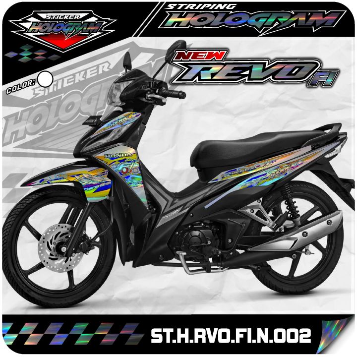 Revostock Sticker Revo Sticker Striping Revo FI New - Stiker Motor Honda REVO FIT INJEKSI ...
