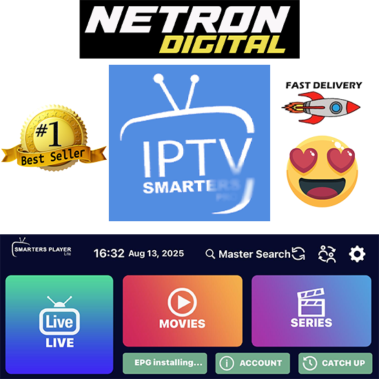 IPTV SMARTER PRO/12K/TELETV REMOTE/FOR ALL ANDROID/IOS/WIN/SMART