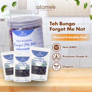 ALAMEE Teh Bunga Forget Me Not Flower Tea Organik Kering Dried