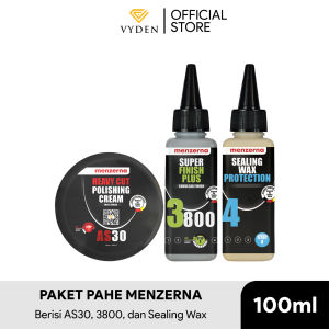 MENZERNA PAHE 100ml Paket Hemat Kompon Kasar Medium Halus Compound Polish Finish Wax Sealant PALING MURAH