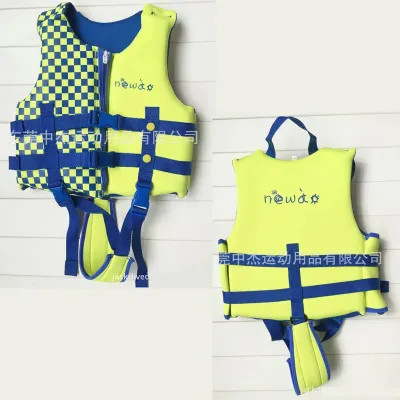 Kids Life Jacket Neoprene Buoyancy With Strap Safety Swimming Vest Water Sports Kayaking Boating Swimming Drifting