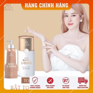 [ CHÍNH HÃNG ] Kem BODY 3 DAYS Mairis Trần Ngọc Phương Mai - Bật Tone trắng sáng mềm mịn làn da body sau 3 ngày SPF 40+