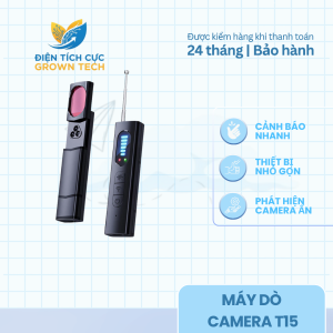 Máy dò camera T15 phát hiện camera ẩn chống nghe lén nhạy cao nhỏ gọn dễ mang theo và bảo hành 24 tháng