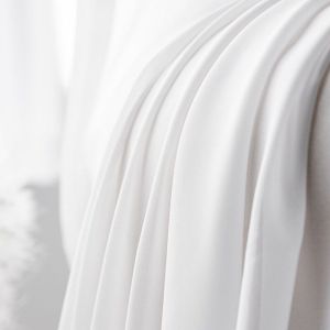 AnneyOneDecor Romantic Velvet Curtain Solid White Sheer Curtain Tulle Semi Blackout Living Room Curtain  Privacy Protection Day Curtain