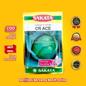 BENIH KUBIS HIBRIDA CR ACE 10 GRAM - SAKATA KUBIS TAHAN AKAR GADA