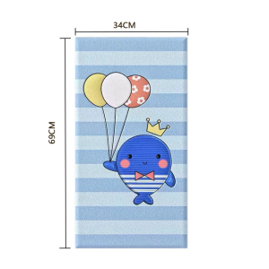 10PCS Anti collision soft bag self-adhesive tatami wall fence childrens room bedroom wall sticker baby bedside backrest wall pad sticker