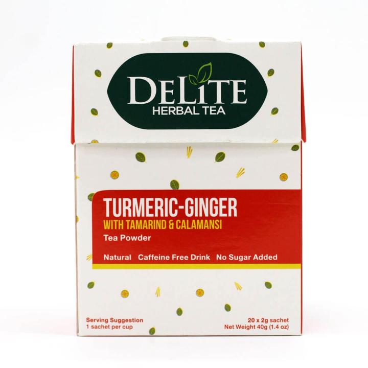 Delite Herbal Tea Turmeric Ginger 20 Sachet Lazada PH