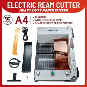 Electric Automatic Paper Cutter A4 Size Heavy Duty 400mm Thick Layer Cardboard Photo Cutting Machine