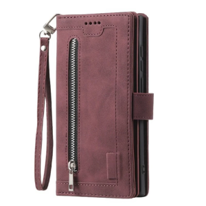 PU Leather Phone Pouches Featuring Build In Stand Functions 12 Storage Compartments Not Shock Defense for Phone S25