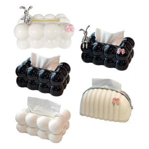 Adorable Rabbit Design Tissue Box For Kids And Adults Soft Durable Plastic Adds Fun To Any Room Easy Refill