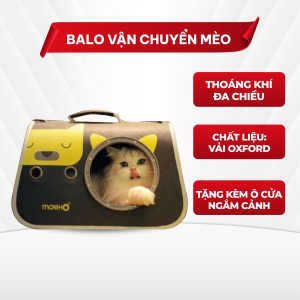 Balo mèo túi vận chuyển mèo tiện lợi hình cặp sách N011