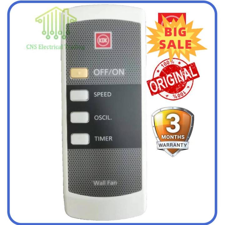 ⭐ [100% ORIGINAL] ⭐ KDK Wall Fan Remote Control KC4GR Original | Lazada