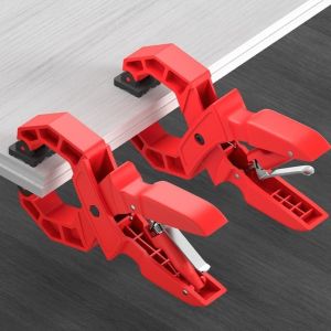 NUBE Plastic Woodworking Clamp High Hardness Heavy Duty Spring Clips Single Hand Strong Grip Wood Clamps Woodworking
