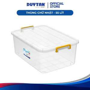 Thùng chữ nhật 55 Thùng nhựa lưu trữ đa năng Nhựa Duy Tân tiện lợi giải pháp lưu trữ đồ đạc vật dụng cho gia đình