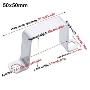 Q-1151 STORE Saddle Clip Horseback Hose Clamp M-shaped U-shaped Square Rectangle Plumbing Tightening Ohm Tube Card Thicken 304 Stainless Steel Throat Hoop Tube