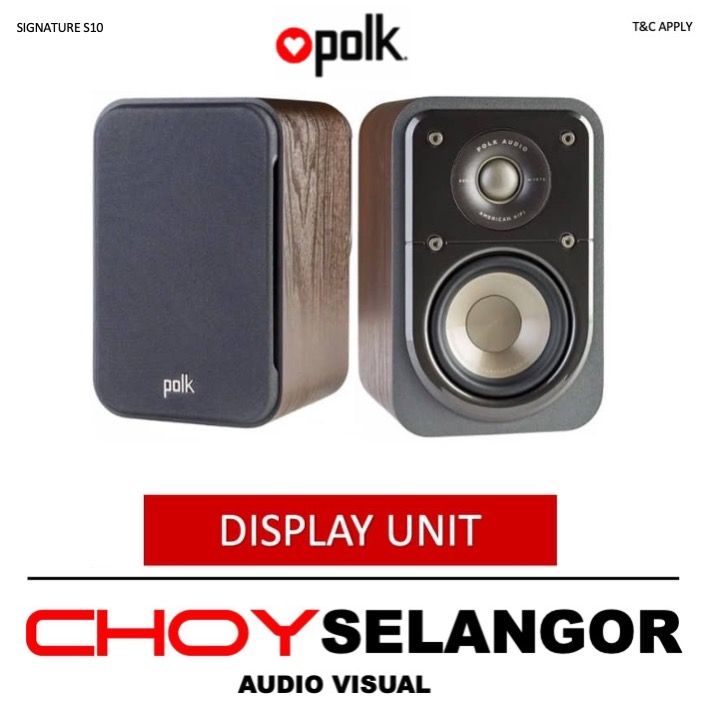 Polk Audio Signature S10 Bookshelf Speakers Display Unit Lazada