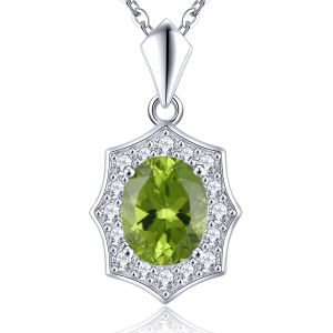 Lohaspie Jewelry Genuine 1.6 Carats Solid Sterling Silver 925 Pendant Natural Aquamarine Pendant Light Blue Gemstone Necklace For Women Silver Original 925 Birthstone Jewelry