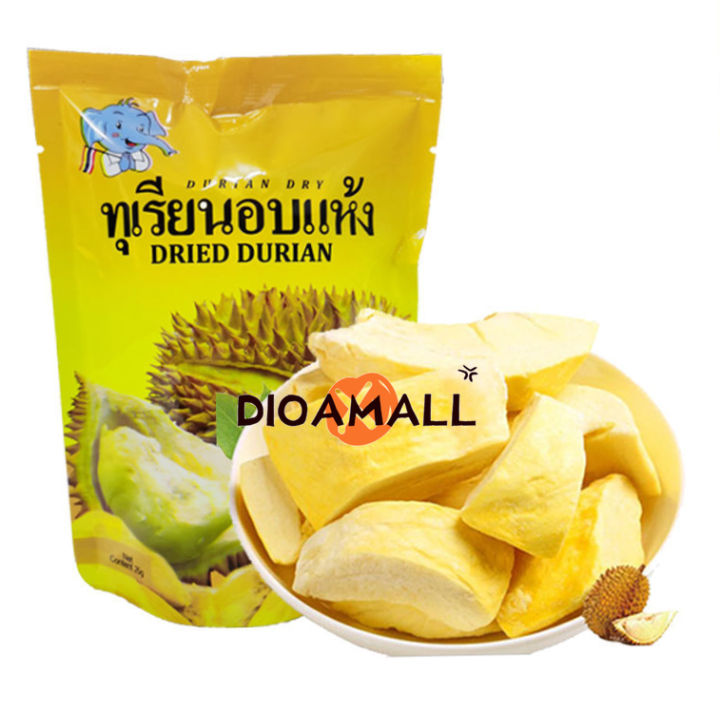 (DIOA MALL) Freeze-dried Durian Dried Pouch Imported Golden Pillow Durian Fresh Pulp Snack Specialty