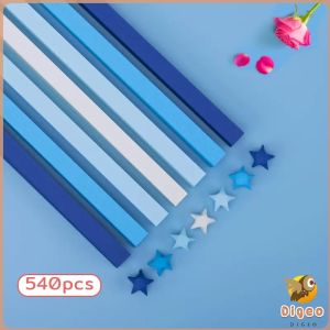 Digeo 90/380/540Pcs Lucky Star Origami DIY Crafts Gift for Birthday Valentines Day Home decoration