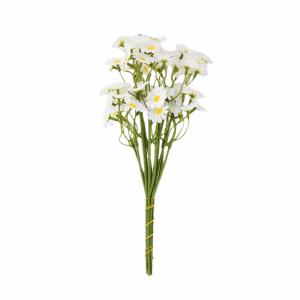 LUXEMO Artificial Artificial Daisy Flowers Small 60heads Silk Fake Flower Realistic Fade-Resistant White Daisy Flowers DIY Vase