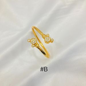 Gelang Anak Cuff Lapis Emas Warna 18 karat Aksesoris Perhiasan Xuping