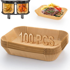 Giấy Nướng Airfryer Dùng Một Lần Hình Chữ Nhật Tấm Lót Nướng Chống Dính Chống Dầu Chống Thấm Nước Cho Phụ Kiện Nồi Chiên Không Dầu Ninja Foodi2026