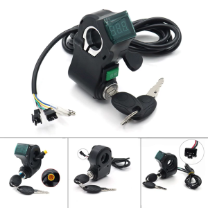 Secure Electric Scooters Handlebar Lock with Digital Display ABS Electric Scooters Handlebar Switch Lock Simple to Use