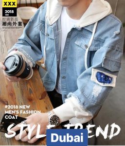 ÁO KHOÁC JEAN NAM CHẤT BÒ NÓN VẢI NỈ CAO CẤP HOT TREND NHẬT BẢN - DUBAI FASHION