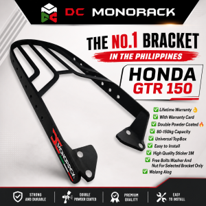 HONDA GTR 150 TOPBOX BRACKET HEAVY DUTY LIFETIME WARRANTY DOUBLE POWDER COATED PLUG AND PLAY