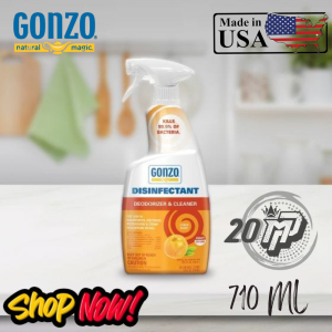 Disinfectant Deodorizer & Cleaner Spray Citrus Gonzo USA