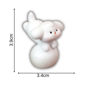 DAKENA-Ornamen Miniatur DEKORASI PAJANGAN Anjing Lucu/Cute Doggie - 6 Pilihan Motif/Kue Topper Model