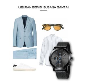 CRRJU Jam Tangan Pria Bisnis Mewah Stainless Steel Militer Tahan Air Tanggal Kuarsa (2287)